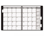 Appointment Book Refill For Three- Or Five-Year Planner, Black, 9