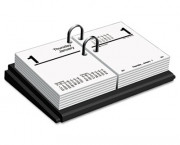 Desk Calendar Base, Black, 3