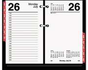 Desk Calendar Refill with Tabs, 3 1/2