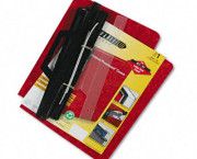 3-Hole Laser Printer Hanging Expandable Binder, 8-1/2 x 11, Red