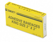 Fabric Adhesive Bandages, 2-1/4 x 3-1/2, 6/Box