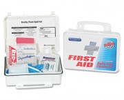 Bloodborne Pathogen Kit, OSHA/ANSI Compliant, Plastic Case