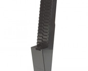 25-Pocket Expanding Time Card Rack, Plastic, Black