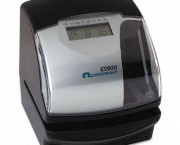 ES900 Digital Automatic Payroll Recorder/Time Clock, Black