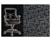 Elusion Series Mesh Mid-Back Swivel/Tilt Chair, Mime Pewter