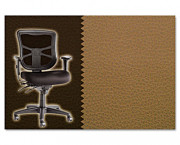Elusion Series Mesh Mid-Back Multifunction Chair, Canyon Vinyl Mudslide