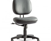 Interval Series High-Performance Swivel/Tilt Task Chair, Black Leather