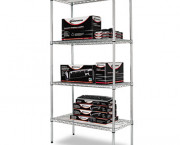 Wire Shelving Starter Kit, 4 Shelves, 36w x 18d x 72h, Silver