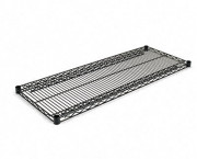 Industrial Wire Shelving Extra Wire Shelves, 48w x 18d, Black, 2 Shelves/Carton