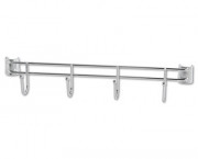 Hook Bars For Wire Shelving, 4 Hooks, 18