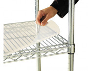 Shelf Liners For Wire Shelving, 36w x 18d, Clear Plastic, 4/Pack