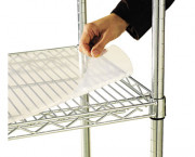 Shelf Liners For Wire Shelving, 48w x 18d, Clear Plastic, 4/Pack