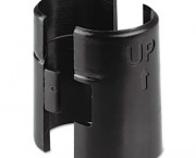 Wire Shelving Shelf Lock Clips, Plastic, Black, 8 Clips/Pack