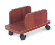 Valencia Series Mobile CPU Cart, 10-1/4w x 19d x 9-1/2h, Medium Cherry