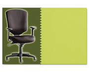Wrigley Pro Series High-Back Multifunction Chair, Persuasion Vinyl Citronella