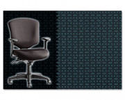 Wrigley Pro Series Mid-Back Multifunction Chair, Jolt Indigo