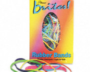 Brites Pic Pac Rubber Bands, Blue/Orange/Yellow/Lime/Purple/Pink, 1-1/2-oz Box