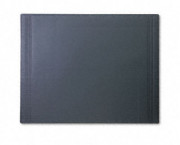 Euro-Pad Vinyl Desk Pad with Embossed Borders, 24 x 19, Black