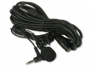 Handsfree Professional Cardioid Lapel Microphone, 40 Cord, 12' Extension Cable