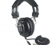 Deluxe Stereo Headphones w/Mono Volume Control, Black