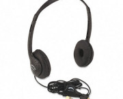 Personal Multimedia Stereo Headphones w/Volume Control, Black