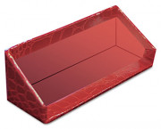 Aurora ProFormance Business Card Holder, Red, 1 5/8 x 1 3/4 x 4 1/8
