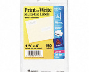 Print or Write Removable Multi-Use Labels, 1-1/2 x 4, White, 150/Pack