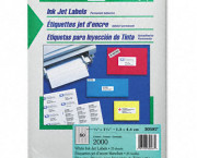 Pres-A-Ply Inkjet Address Labels, 1/2 x 1-3/4, White, 2000/Pack