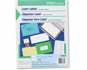 Pres-A-Ply Laser Address Labels, 1 x 1-3/4, Clear, 700/Box