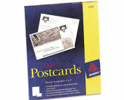 Avery Laser Postcards, 4 x 6, Two per Sheet, 100 Cards/Box