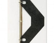 Triangle Shaped Sheet Lifter for Three-Ring Binder, Black, 2/Pack