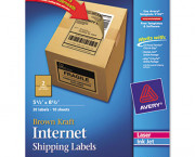 Brown Kraft Shipping Labels, 5 1/2 x 8 1/2, 20/Pack