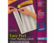 Easy Peel Inkjet Mailing Labels, 1/2 x 1-3/4, Clear, 2000/Pack
