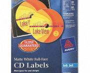 Inkjet Full-Face CD Labels, Matte White, 40/Pack