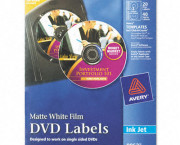 Inkjet DVD Labels, Matte White, 20/Pack