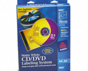 CD/DVD Design Kit, Matte White, 40 Inkjet Labels and 10 Inserts