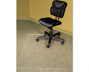 RecyClear Chairmats for Carpets, 46 x 60, No Lip, Clear