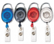 Carabiner-Style Retractable ID Card Reel, 30