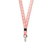 Breast Cancer Awareness Lanyard, J-Hook Style, 36