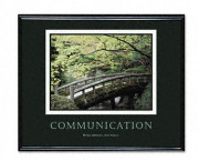 ?Communication? Framed Motivational Print, 30 x 24