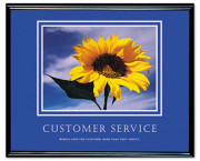 ?Customer Service? Framed Motivational Print, 30 x 24