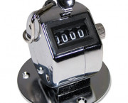 Tally II Desk Model Tally Counter, Registers 0-9999, Chrome