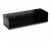 OneTier Book Rack, Steel, 30 1/8 x 10 1/2 x 7 1/2, Black
