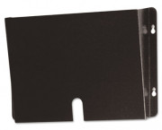 Deep Steel Wall Pocket for Medical Records, Letter, Black
