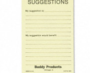 Suggestion Box Cards, 4 x 6, Yellow, 50 Cards/Pack