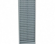 Adjustable 24-, 48- Or 72-Pocket Time Card Rack, Textured Steel, Gray