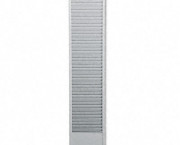 40-Pocket Badge Holder Rack, Horizontal, Recycled Steel, Platinum