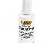 Cover-It Correction Fluid, 20 ml Bottle, White