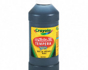 Artista II Washable Tempera Paint, Black, 16 oz