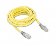 CAT5e Crossover Patch Cable, RJ45 Connectors, 10 ft., Yellow